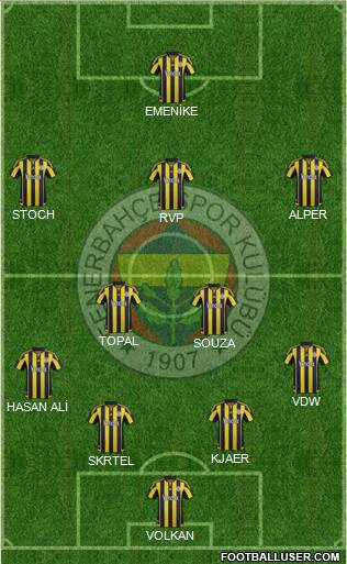 Fenerbahçe SK Formation 2016