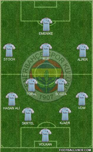 Fenerbahçe SK Formation 2016