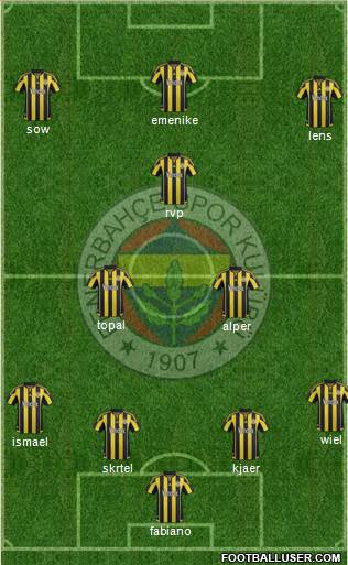 Fenerbahçe SK Formation 2016