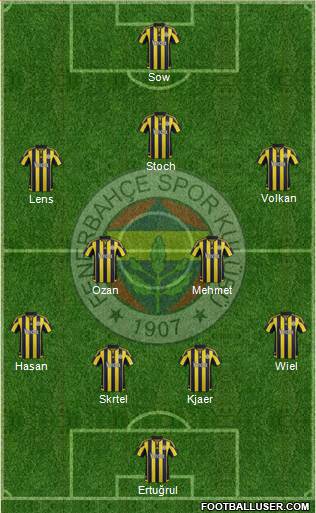 Fenerbahçe SK Formation 2016