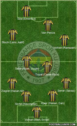 Fenerbahçe SK Formation 2016