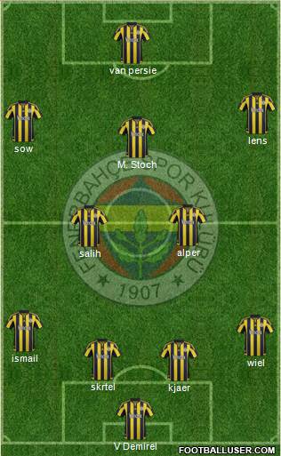 Fenerbahçe SK Formation 2016