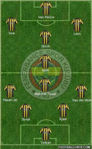 Fenerbahçe SK Formation 2016