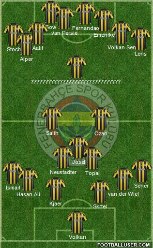 Fenerbahçe SK Formation 2016