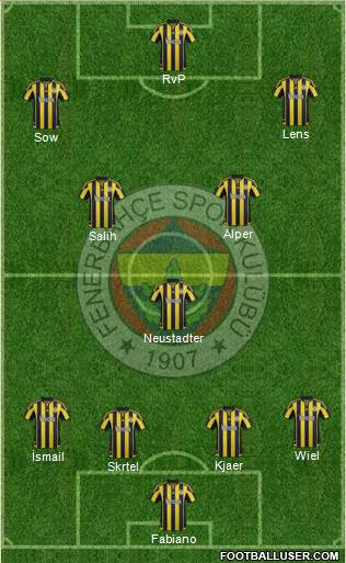 Fenerbahçe SK Formation 2016