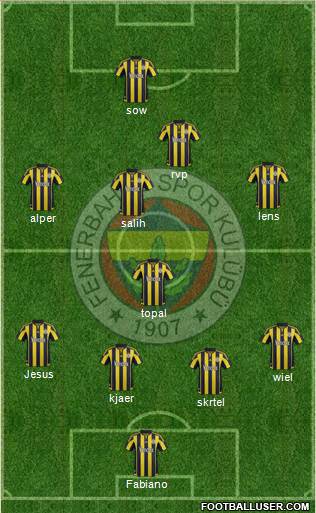 Fenerbahçe SK Formation 2016