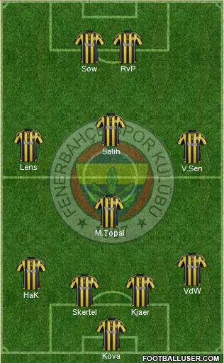 Fenerbahçe SK Formation 2016
