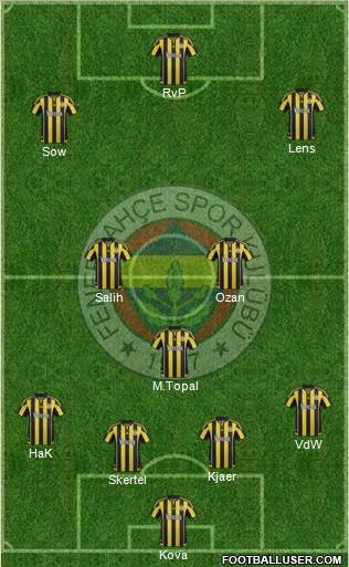 Fenerbahçe SK Formation 2016