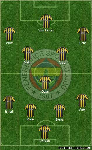 Fenerbahçe SK Formation 2016