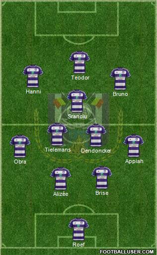 RSC Anderlecht Formation 2016