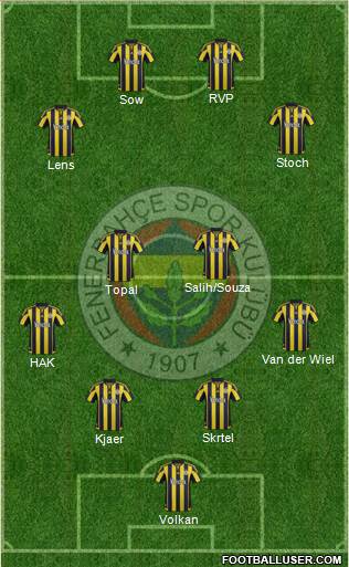 Fenerbahçe SK Formation 2016