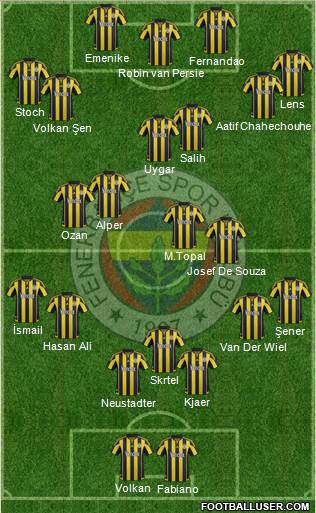 Fenerbahçe SK Formation 2016