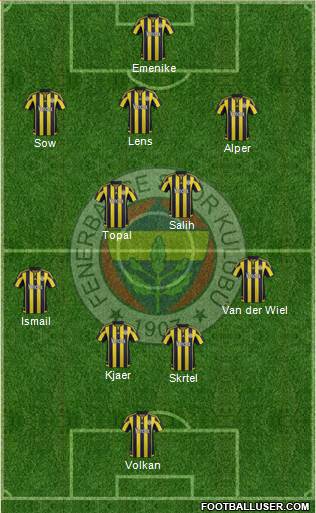 Fenerbahçe SK Formation 2016
