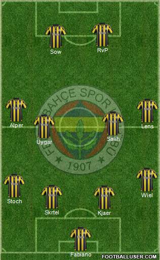 Fenerbahçe SK Formation 2016