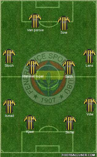 Fenerbahçe SK Formation 2016