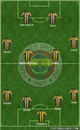 Fenerbahçe SK Formation 2016