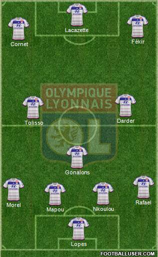 Olympique Lyonnais Formation 2016