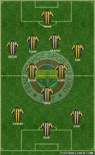 Fenerbahçe SK Formation 2016