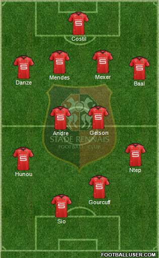 Stade Rennais Football Club Formation 2016