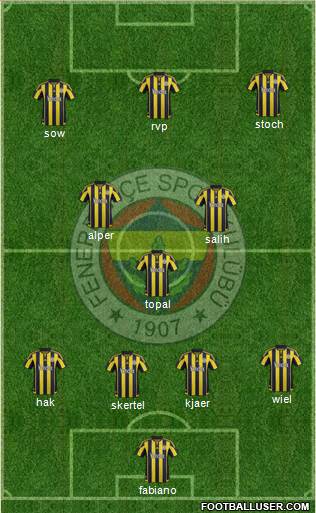 Fenerbahçe SK Formation 2016