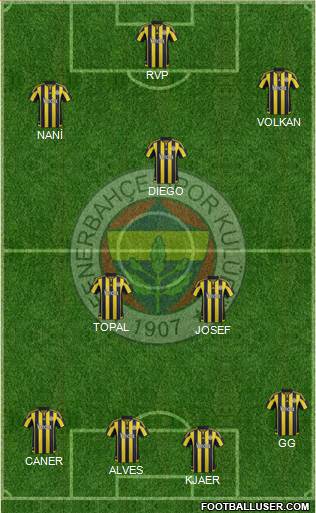 Fenerbahçe SK Formation 2016