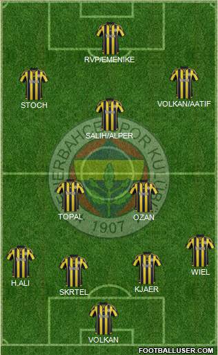 Fenerbahçe SK Formation 2016