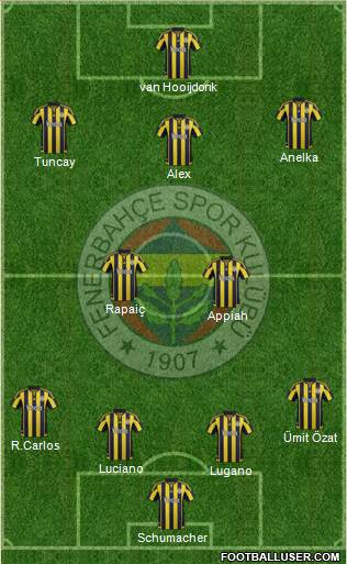 Fenerbahçe SK Formation 2016