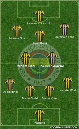Fenerbahçe SK Formation 2016
