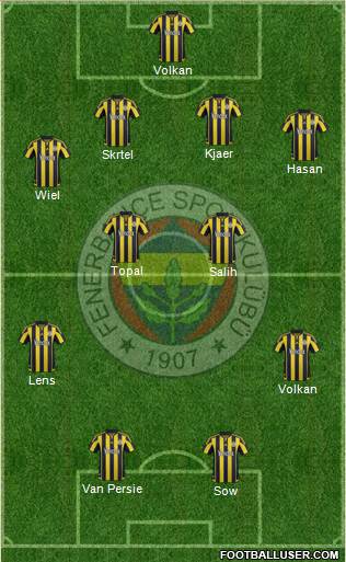 Fenerbahçe SK Formation 2016