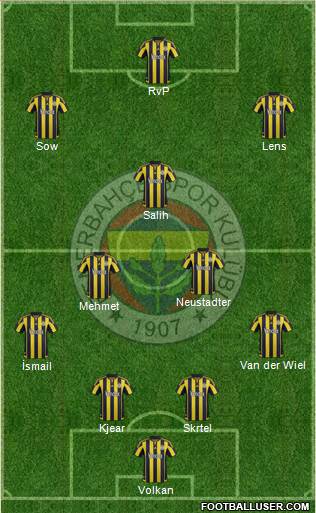 Fenerbahçe SK Formation 2016
