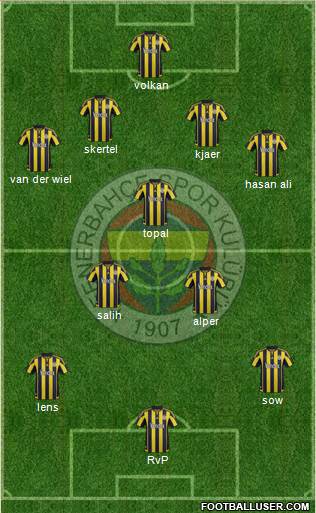 Fenerbahçe SK Formation 2016