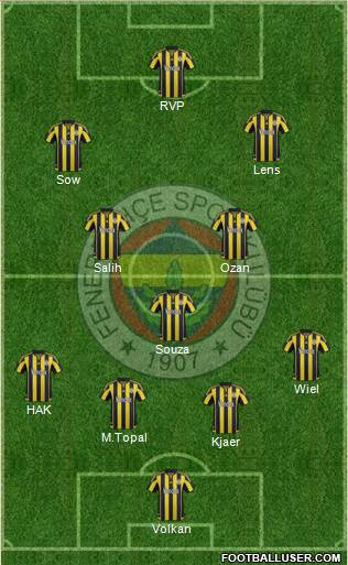 Fenerbahçe SK Formation 2016