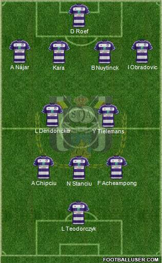 RSC Anderlecht Formation 2016