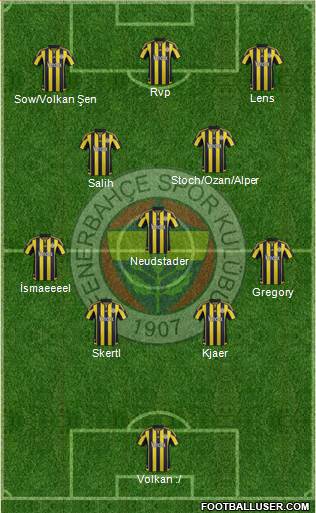Fenerbahçe SK Formation 2016