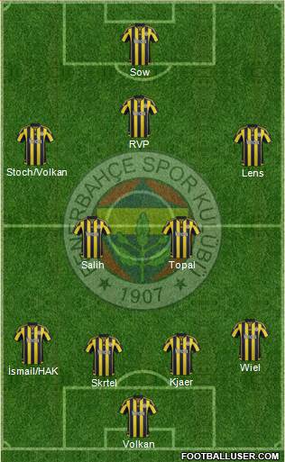 Fenerbahçe SK Formation 2016