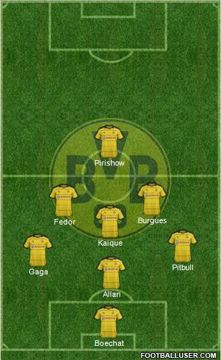 Borussia Dortmund Formation 2016
