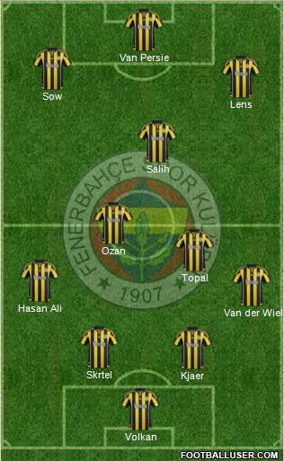 Fenerbahçe SK Formation 2016
