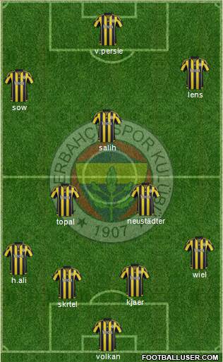 Fenerbahçe SK Formation 2016