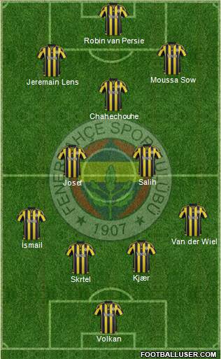 Fenerbahçe SK Formation 2016