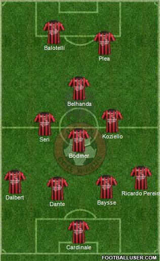OGC Nice Côte d'Azur Formation 2016