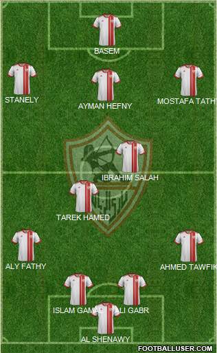Zamalek Sporting Club Formation 2016