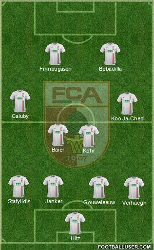 FC Augsburg Formation 2016