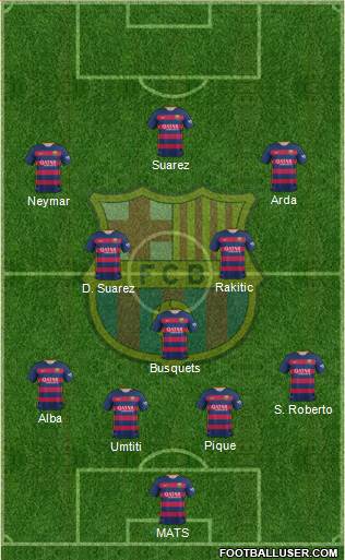 F.C. Barcelona Formation 2016