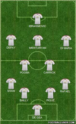 Manchester United Formation 2016