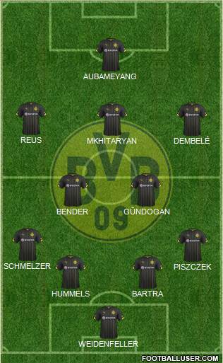 Borussia Dortmund Formation 2016