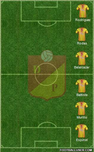 CS Deportivo Pereira Formation 2016