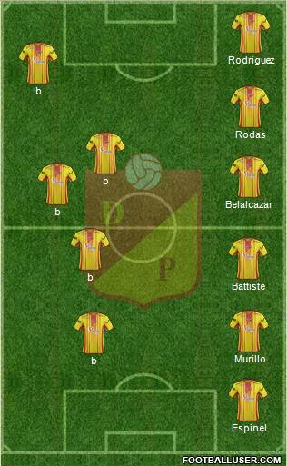 CS Deportivo Pereira Formation 2016