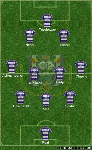 RSC Anderlecht Formation 2016