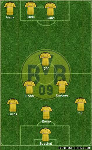 Borussia Dortmund Formation 2016