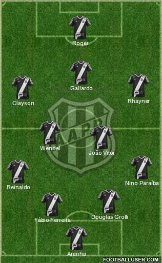 AA Ponte Preta Formation 2016